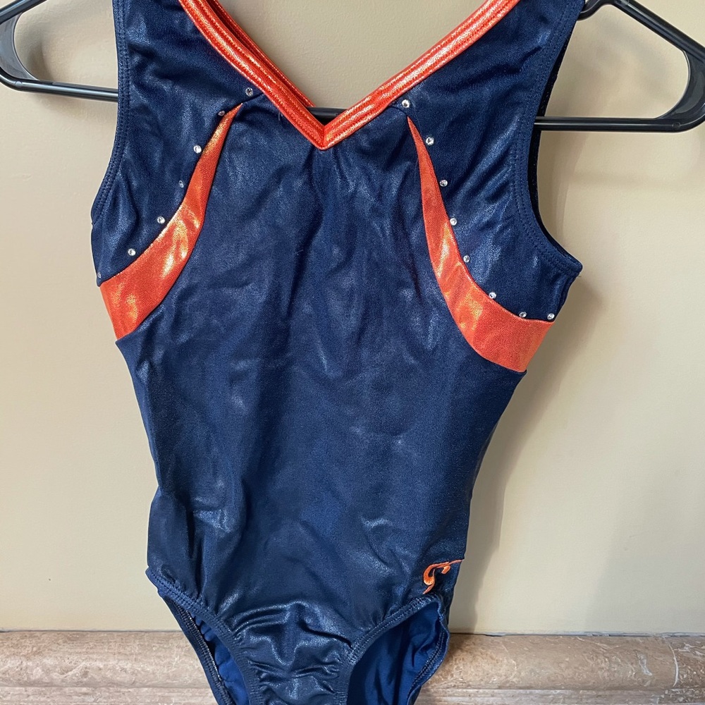 Navy and Orange Leotard